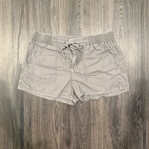 Lou & Grey Taupe Drawstring Shorts